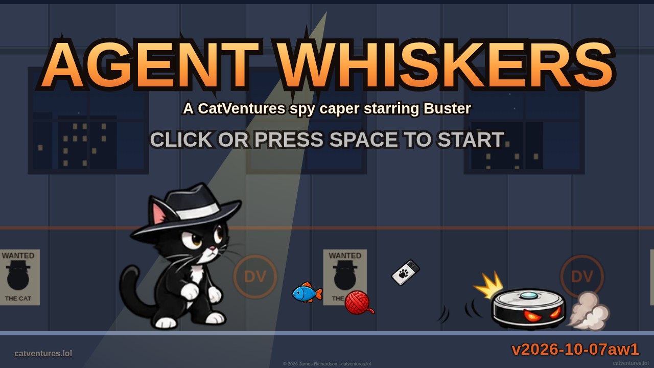 Agent Whiskers: a tuxedo spy cat in a black fedora